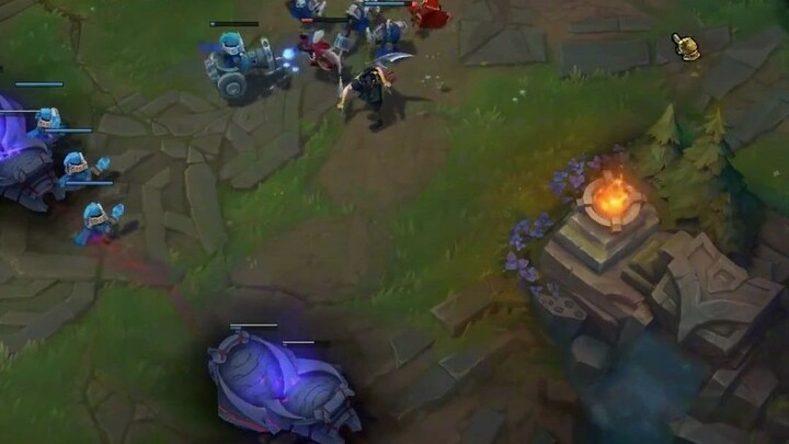 The enemy jungler never saw it coming—Rammus secured two River Crabs in just 10 seconds.