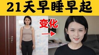 长期熬夜，坚持21天早睡早起，人会发生什么变化？