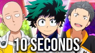 Every Anime in 10 Seconds or Less