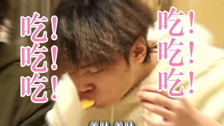 Gauss: Skinny but a big eater | Click in to watch this adorable kitten chow down nonstop!