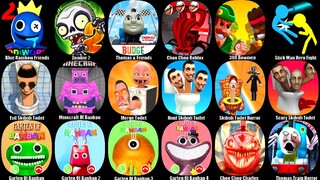 Blue Rainbow Friends,Zombie 2,Thomas & Friends,Choo Choo Roblox,300 Bowmen,Stick Man Hero Fight