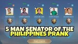 5 Man Philippines Senators Prank