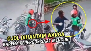 OJEK ONLINE DIHANTAM WARGA ! OJOL INI KETAHUAN NYOLONG