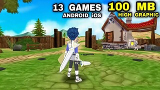 Top 13 Best GAMES 100 MB OFFLINE & ONLINE HIGH GRAPHIC Android iOS | 13 Best 100 MB Games for Mobile