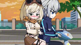 Good brothers who grew up together, meet again but become beautiful girls of school beauty level