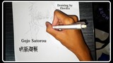 Drawing Easy Gojo Satorou by FloviEx