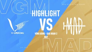 HIGHLIGHT VGM vs MAD [AIC 2022] TRẬN HOÀ RẤT ĐÁNG TIẾC CỦA V GAMING