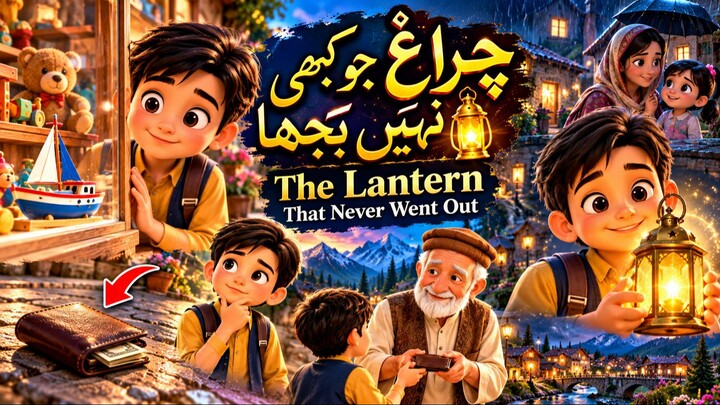 He Found a Lost Wallet… Then THIS Happened! 😱🏮 | Trending Animated Moral Story | Urdu & English