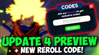 [New Reroll Code] Update 4 Preview in Anime Last Stand!