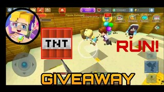 GIVEAWAY - TNT RUN IN SKY BLOCK (BlockMan Go:Blocky Mods)