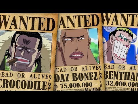 Baroque Works Bounties Revealed In One Piece Vivre Card Databook Vol 5 Bilibili
