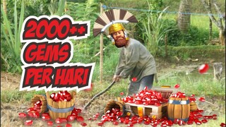 TIPS FARMING RIBUAN GEMS PER HARI