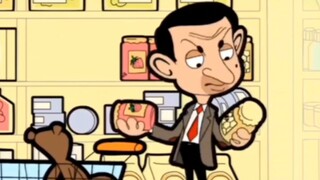 Mr. Bean's voice-over helps you sleep. Come and go shopping in the supermarket with Teddy.