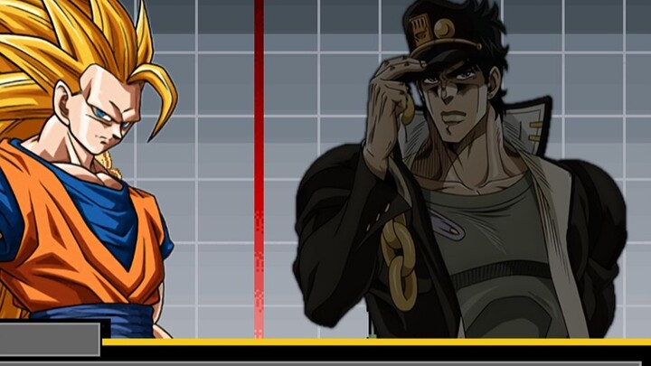[Dragon Ball Collaboration JoJo's Bizarre Adventure] Son Goku VS Jotaro Kujo (Jump Force) [Ikemen Go