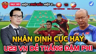 🔴U23 Việt Nam vs U23 Philippine: BLV Tạ Biên Cương Sửng Sốt Với Đội Hình Của HLV Park