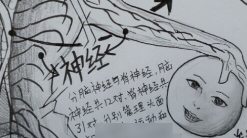 Facing the finished hand-painted newspaper, the teacher gave the following evaluation: