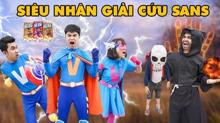 Siêu Anh Hùng HERO Giải Cứu Bé Sans Thoát Khỏi Tên Phù Thủy Xấu Xa - Siêu Nhân Hà Sam