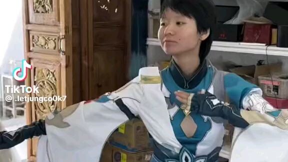 The girl is pretty
