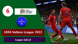 Kết quả Bóng đá Hôm nay UEFA Nations League 22/23 Vòng 6 Nhóm A,B,C,D Bảng xếp hạng, Lịch thi đấu