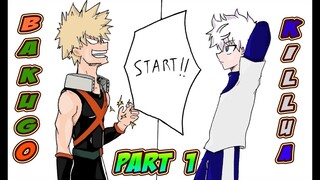 Bakugo VS Killua PART 1 (manga animated)