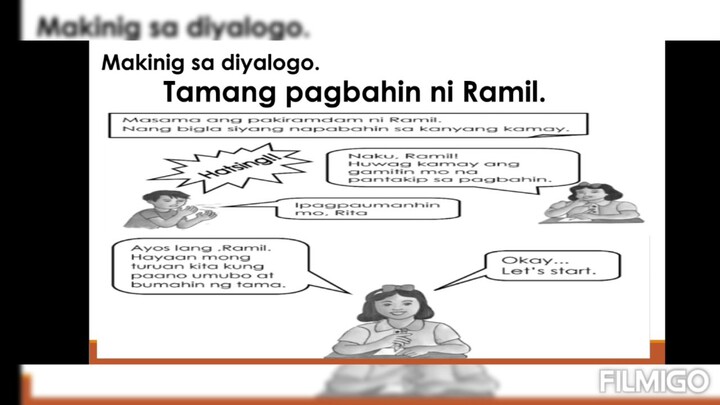 Health 1: Tamang Pagbahin at Pag-ubo