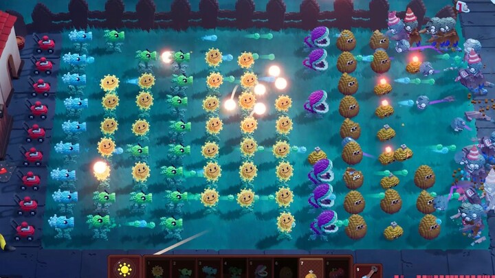 [Plants vs. Zombies] Fan game trial! Huge map! Lots of zombies!