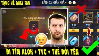 Cách chơi bánh xe nhân phẩm ff đi tìm thẻ đổi tên và thẻ vô cực chỉ với 9 kim cương | Free Fire Max