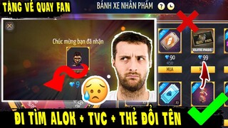 Cách chơi bánh xe nhân phẩm ff đi tìm thẻ đổi tên và thẻ vô cực chỉ với 9 kim cương | Free Fire Max