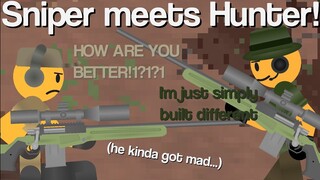 The Hunter meets the Sniper - TDS Meme/Tower Defense Simulator