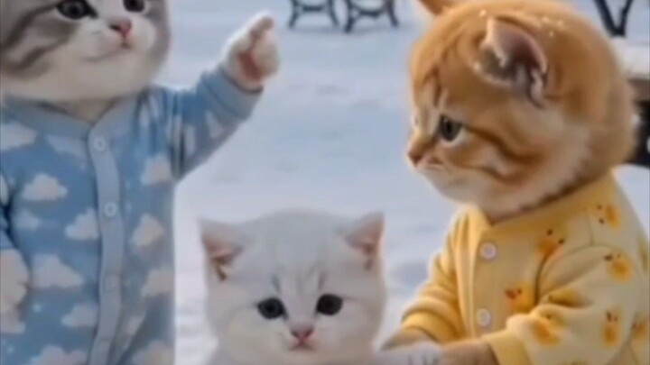 GEMES POLL !!!  3 ANAK KUCING MERAYAKAN ULANG TAHUN DISALJU SAMPAI NANGIS