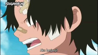 one piece !! janji yang tak bisa di tepati potgas D ace