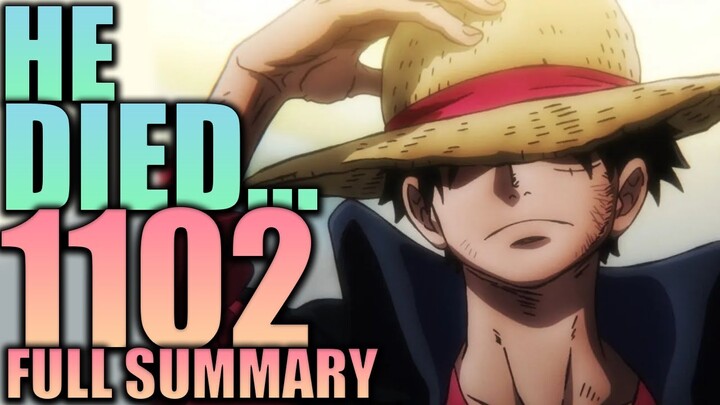 HE DIED / One Piece Chapter 1102 Spoilers
