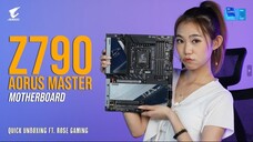 AORUS Z790 Master Motherboard Unboxing ft. Rose Gaming