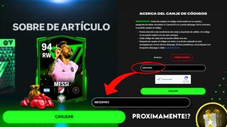 👀 RAPIDO!!! NUEVOS REGALOS EN FC MOBILE CANJEANDO ESTOS CODIGOS - MESSI TOTS & MAS LLEGAN HOY!!
