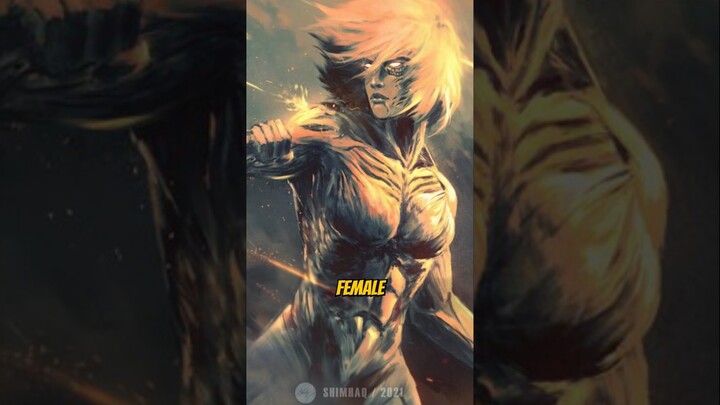 What if Female Titan is Inherited by a Male? #aot #eren