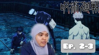 Reaction to Jujutsu Kaisen episode 2-3....