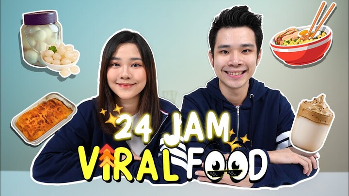 24 JAM MAKAN MAKANAN VIRAL SELAMA PANDEMI! FT. JESS NO LIMIT