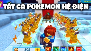 THỬ THÁCH DÙNG TẤT CẢ POKEMON HỆ ĐIỆN VÀ MÈO TIỀN 5 SAO CỰC MẠNH 6000 DAME TRONG ANGRYS PET