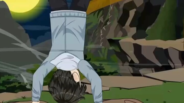 When I was seven years old, I just put some water into the Huangxian Cave, and I received