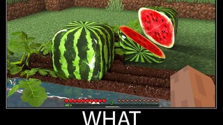 Minecraft รออะไร meme part 84 minecraft สมจริง Watermelon