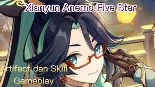 Genshin Impact INDO - Pembahasan Xianyun Anemo Five Star mengenai Artifact dan Skill + Gameplay