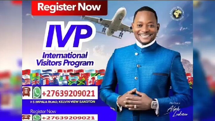 Vip Package-Alleluia Ministries contact+27639209021