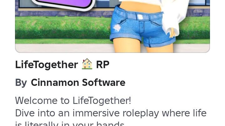 playing life together in Roblox