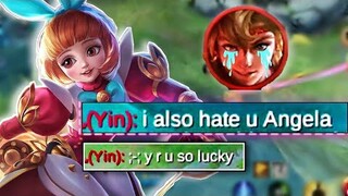 YIN HATES ANGELA!😠No Skin Angela annoys enemies!🤣