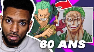 Les PERSONNAGES de ONE PIECE à 60 ANS !