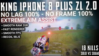 CONFIG PUBG 2.0 TERBARU !! KING IPHONE 8 PLUS ZERO LAG Z18, HP KENTANG BARBAR 100% NO FRAME