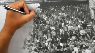 画到崩溃？数人头都数不过来的超强手绘！