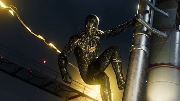 Spider-Man Fights Vulture and Electro (Golden Spider Suit) - Marvel's Spider-Man Remastered (PS5)