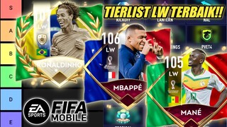 TIERLIST POSISI LW TERBAIK FIFA MOBILE 2022 INDONESIA VERSI YUAHPLAY - PRIME GAK DIAJAK!!