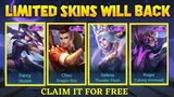 New Event Mobile Legends! | Limited Epic Skins For Free | Party Box Secret revealed | ( Free Skins )
